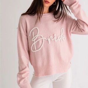 Le Lis Blush Sweater with Embroidery